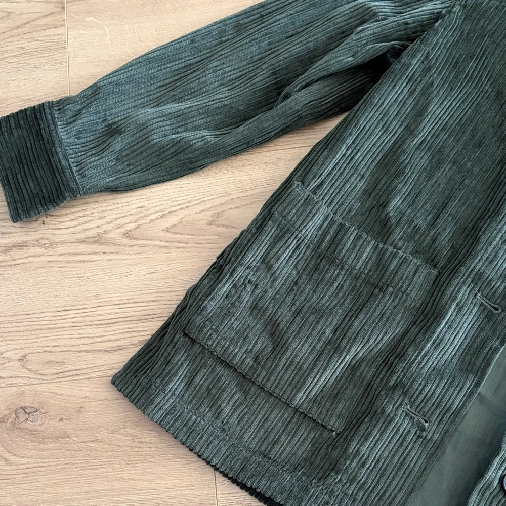 MADEWELL NWT Corduroy Chore Jacket in Graphite Green Size XS - Picture 9 of 10